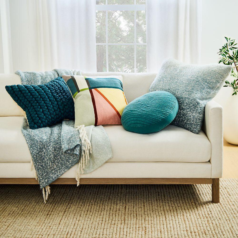 Blue sales ombre pillow